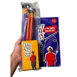 Klutz Devil Sticks for the Complete Klutz Juggling Book and Sticks Set Vintage
